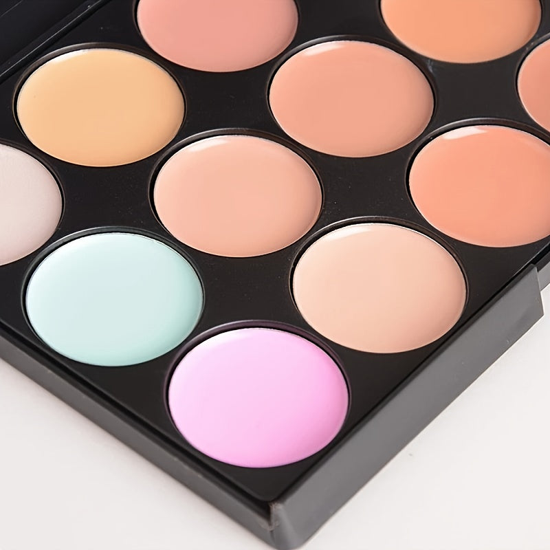 Pro 15 Colors Contouring Kit Highlighting Face Cream Concealer Camouflage Makeup Palette Contouring Kit, Ideal For Daily