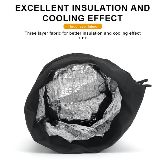 Bicycle Bag Bike Water Bottle Bag Multi-Function Portable Carrier Pouch Insulated Kettle Bag Outdoor Riding Handlebar Bag