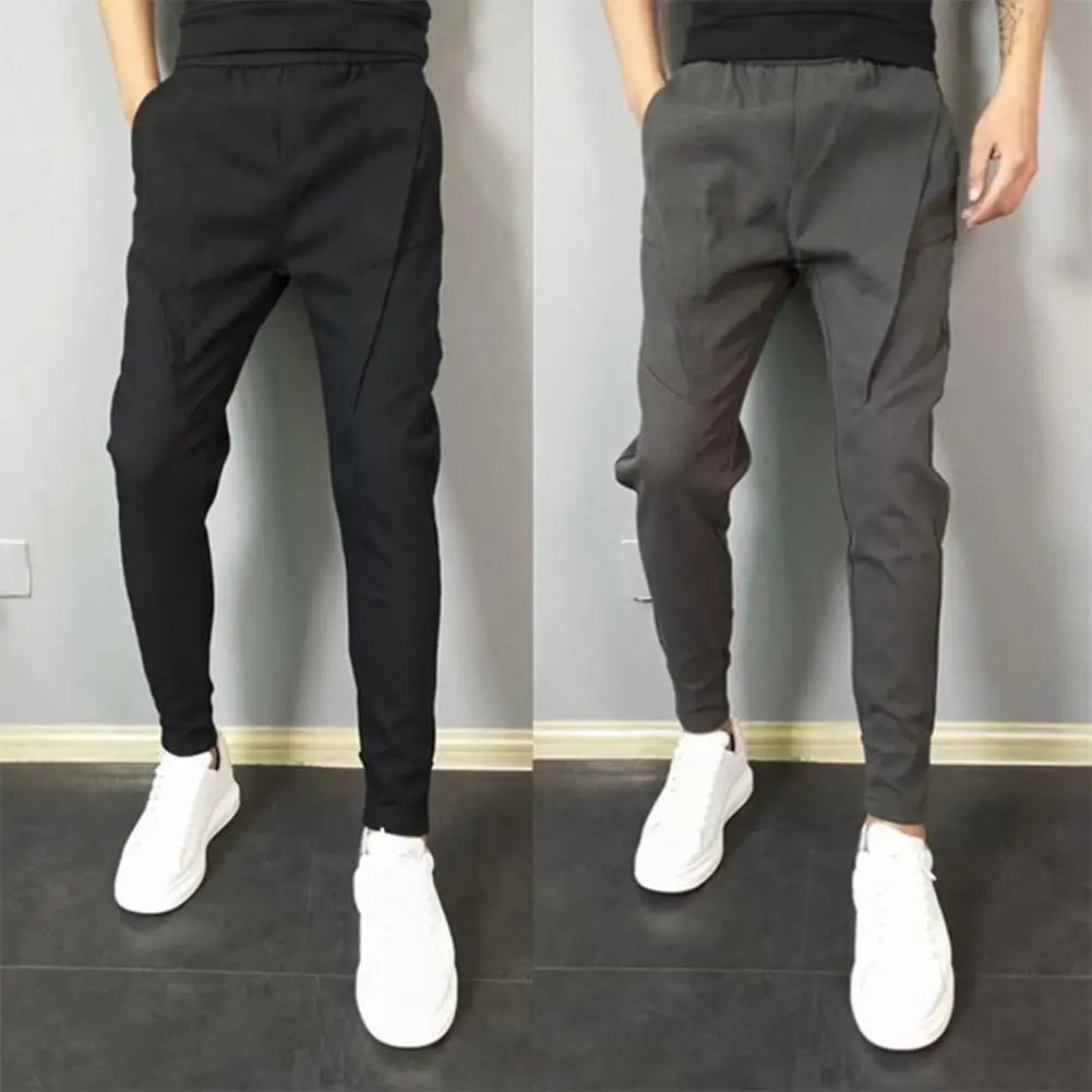 Men Trousers Solid Color Slim Fit Men's Pants New Spring Autumn Trousers Pantalone Hombre Stretch Classic Business Pants Men