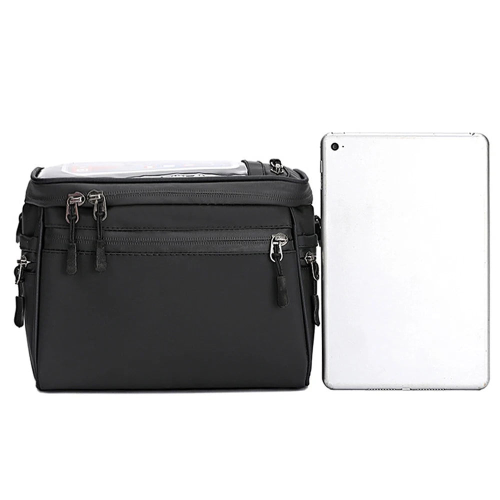 Bicycle Handlebar Bag Cycling Bike Front Tube Bag Bike Pannier Shoulder Bag Carrier Pouch Bicycle Carrying Bag