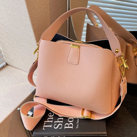 2024 New Trendy and Fashionable Handbag, High end and Western Style, Versatile in Summer, Crossbody Bucket Bag