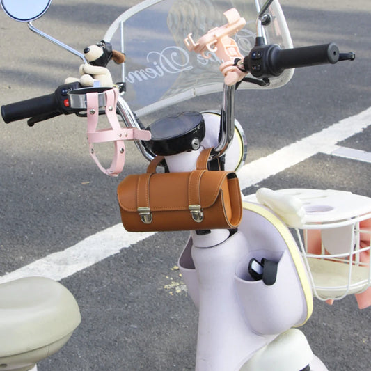 Motorcycle front end bag Mopeds retro buckle hanging bag waterproof front end bag battery car motorcycle tool bag