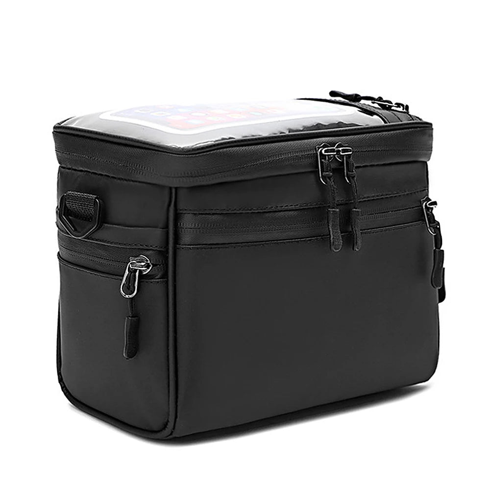 Bicycle Handlebar Bag Cycling Bike Front Tube Bag Bike Pannier Shoulder Bag Carrier Pouch Bicycle Carrying Bag