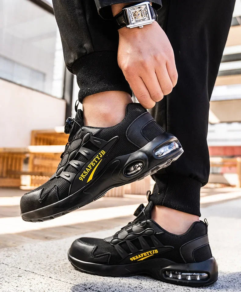 Safety Shoes Men steel toe boots Wire Rotary Buckle Work Sneakers Indestructible Shoes Anti-smash Anti-puncture Work Shoes