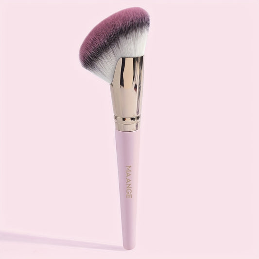 Synthetic Blush Bronzer Brush - Angled Kabuki Makeup Brush Premium Brush Perfect For Face Contouring And Highlighting With Creams And Powders