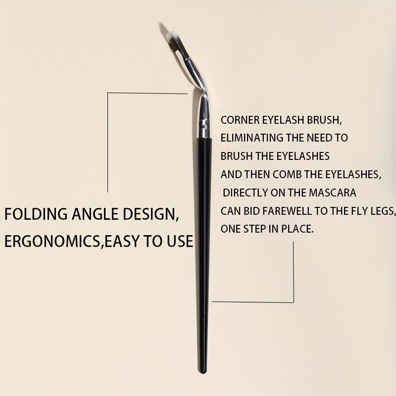 Get Natural Lifted Eyelashes With Our Professional Mascara Fan Brush 1pc Makeup Brush - No Smearing Or Clumping!
