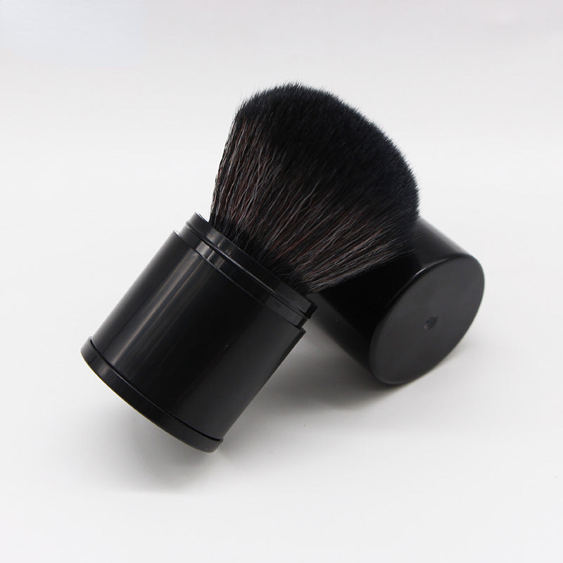 Makeup Brushes, Convenient Retractable Makeup Brush, Large Brush With Lid For Powder & Blush