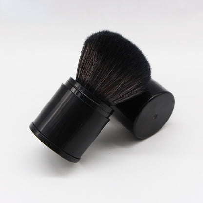 Makeup Brushes, Convenient Retractable Makeup Brush, Large Brush With Lid For Powder & Blush