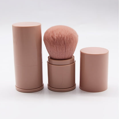 Makeup Brushes, Convenient Retractable Makeup Brush, Large Brush With Lid For Powder & Blush