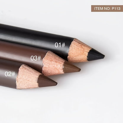 3pcs Eyeliner & Brow Pencil Waterproof And Sweat Proof Multifunctional Makeup Pen Set, Long Lasting Perfect Eyebrows, Natural Matte Women's Eye Makeup Pen