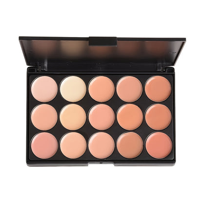 Pro 15 Colors Contouring Kit Highlighting Face Cream Concealer Camouflage Makeup Palette Contouring Kit, Ideal For Daily