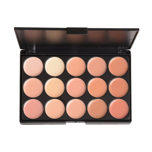 Pro 15 Colors Contouring Kit Highlighting Face Cream Concealer Camouflage Makeup Palette Contouring Kit, Ideal For Daily