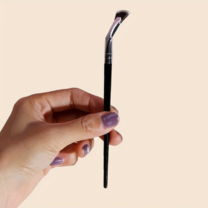 Get Natural Lifted Eyelashes With Our Professional Mascara Fan Brush 1pc Makeup Brush - No Smearing Or Clumping!