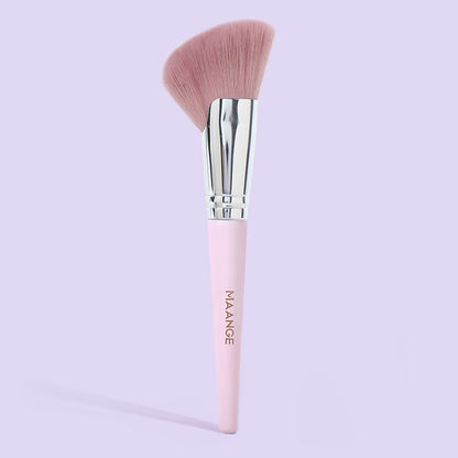 Synthetic Blush Bronzer Brush - Angled Kabuki Makeup Brush Premium Brush Perfect For Face Contouring And Highlighting With Creams And Powders