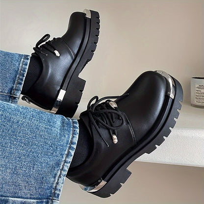 Men's Chunky Platform Shoes: Comfortable And Grippy Casual High-Tops for Outdoor Activities