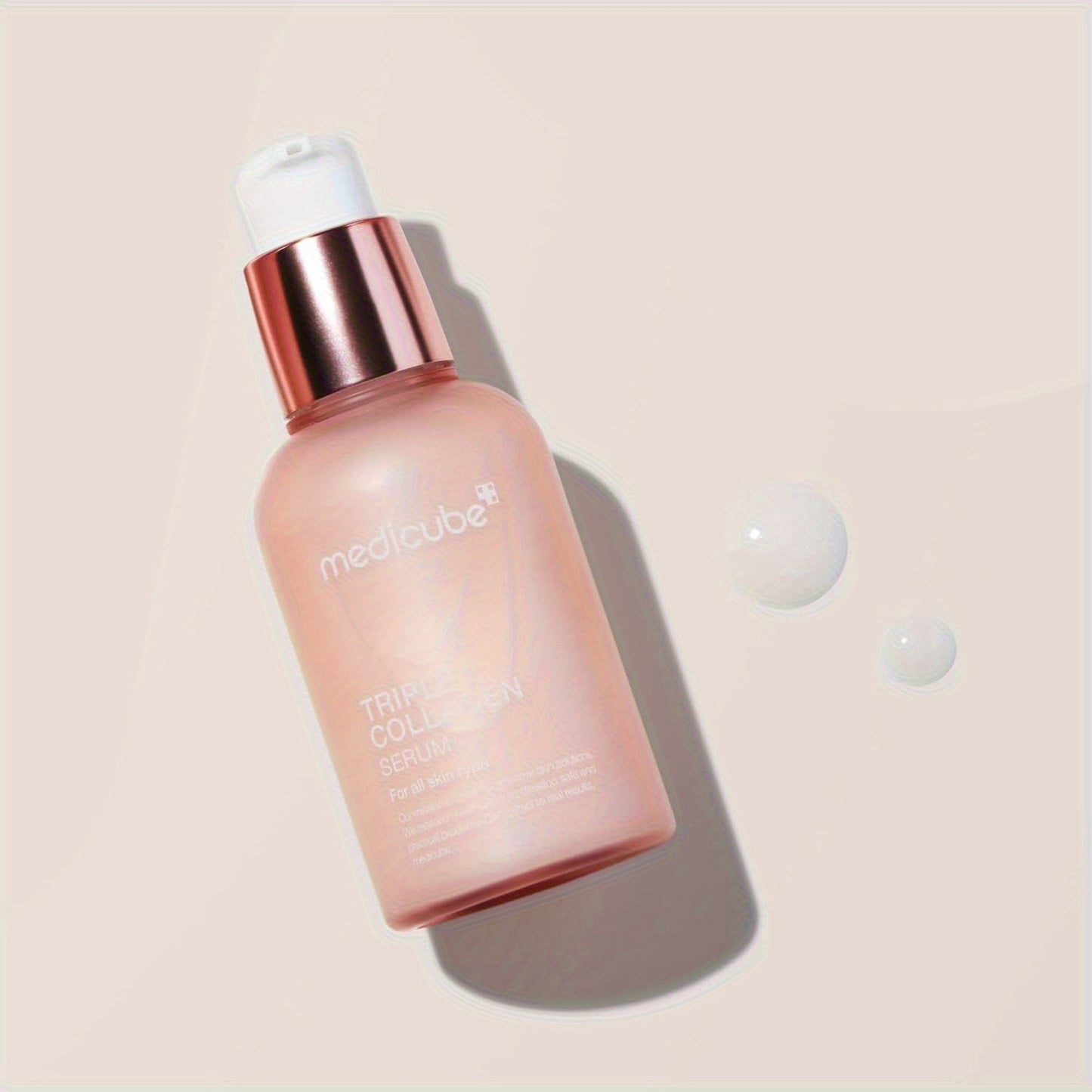 Medicube Triple Collagen Serum 1.85 fl oz - Lightweight Hyaluronic Acid Essence - Korean Skincare, Moisturizing Face Treatment for All Skin Types, Collagen Booster, Facial Skin Car