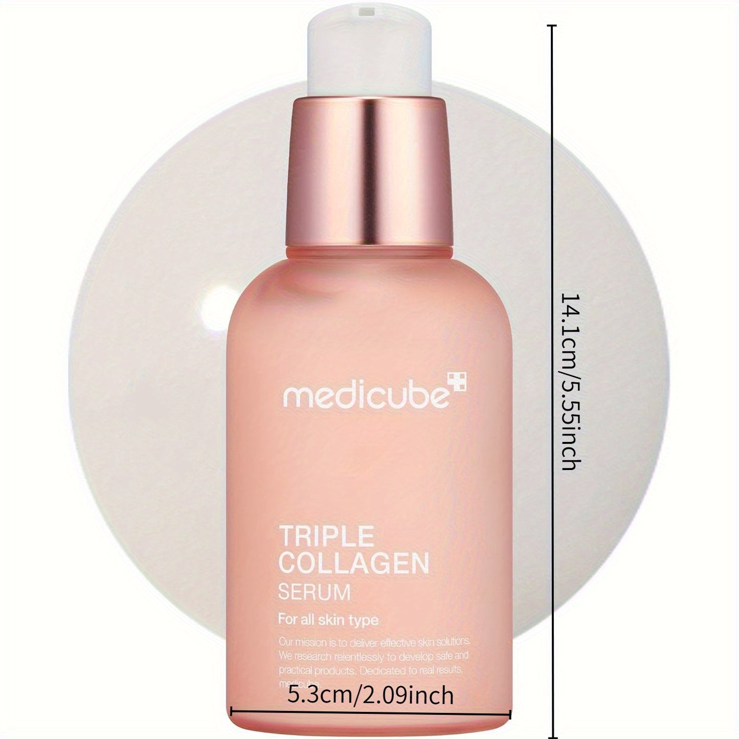 Medicube Triple Collagen Serum 1.85 fl oz - Lightweight Hyaluronic Acid Essence - Korean Skincare, Moisturizing Face Treatment for All Skin Types, Collagen Booster, Facial Skin Car