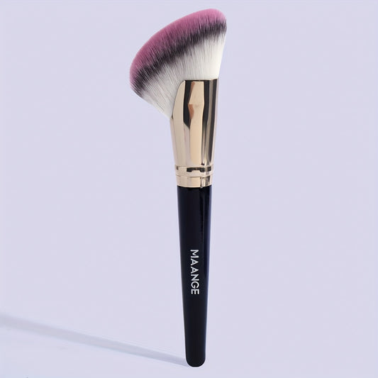 Synthetic Blush Bronzer Brush - Angled Kabuki Makeup Brush Premium Brush Perfect For Face Contouring And Highlighting With Creams And Powders