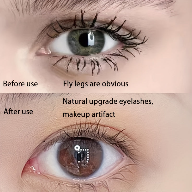 Get Natural Lifted Eyelashes With Our Professional Mascara Fan Brush 1pc Makeup Brush - No Smearing Or Clumping!