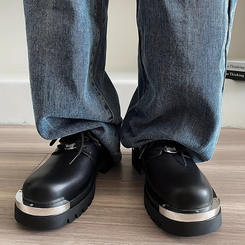 Men's Chunky Platform Shoes: Comfortable And Grippy Casual High-Tops for Outdoor Activities