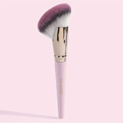 Synthetic Blush Bronzer Brush - Angled Kabuki Makeup Brush Premium Brush Perfect For Face Contouring And Highlighting With Creams And Powders