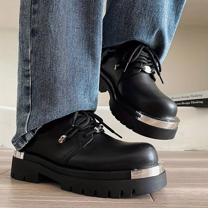 Men's Chunky Platform Shoes: Comfortable And Grippy Casual High-Tops for Outdoor Activities