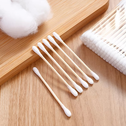 Two-headed Household Ear-digging Swab For Makeup Removal, Makeup And Beauty, 100/300/500pcs