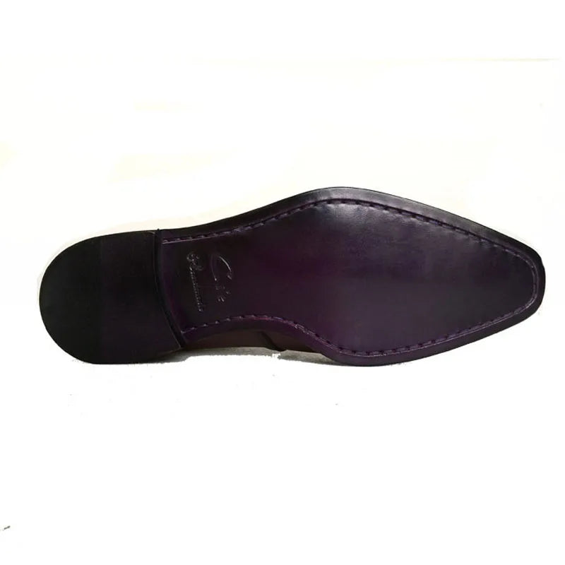 Medallion handmade Men leather shoe