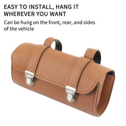 Motorcycle front end bag Mopeds retro buckle hanging bag waterproof front end bag battery car motorcycle tool bag