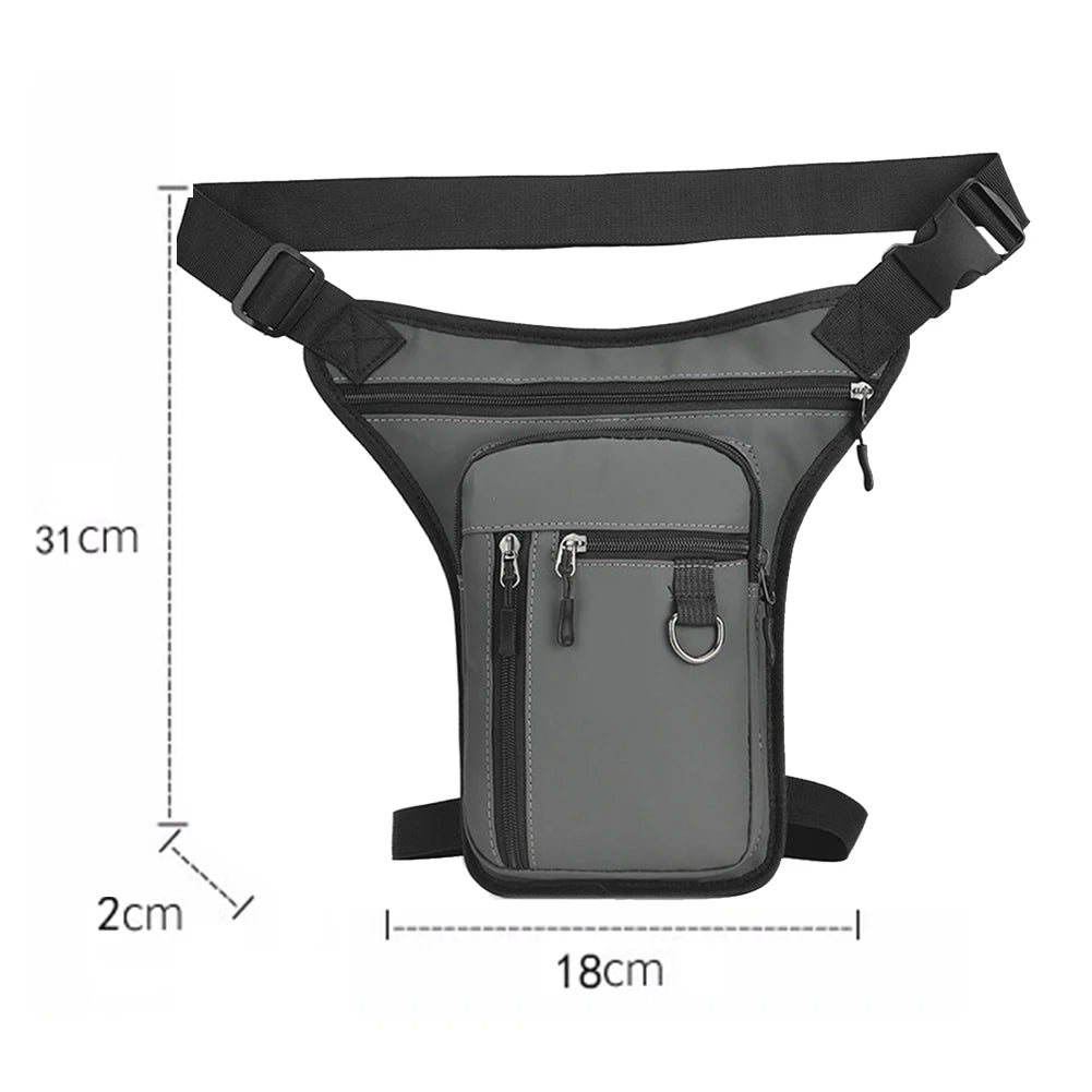 Motorcycle Leg Side Bag Leg Bag for Men Women Hard Shell New Motorbike Waist Bag Male Hip Bum Leg Bag Phone Purse Man Fanny Pack