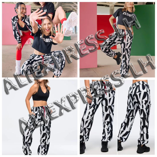 New 2025 Men's Trousers Fashion Trend Black and White American Comfortable Casual Breathable Sweat-absorbing Dance Pants