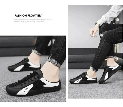 Summer Slippers for Men Trendy Men's Flat Bottom Casual Shoes Soft Sole Support Shoes Men's Sneakers Zapatos De Hombre