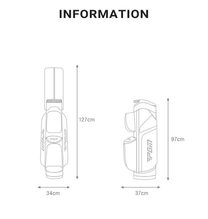PGM Golf Bag Multi-Function Waterproof Anti-collision Retention Mechanism Large Capacity Travel Bags QB134