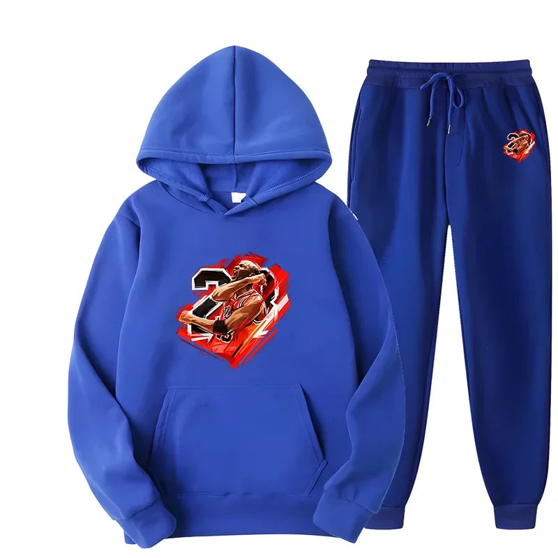 Hoodie Sets Men Tracksuit Casual Hoodies Sweatshirt 2 Piece Set Male Loose Oversized Pullover Hoody Fashion Streetwear Clothes