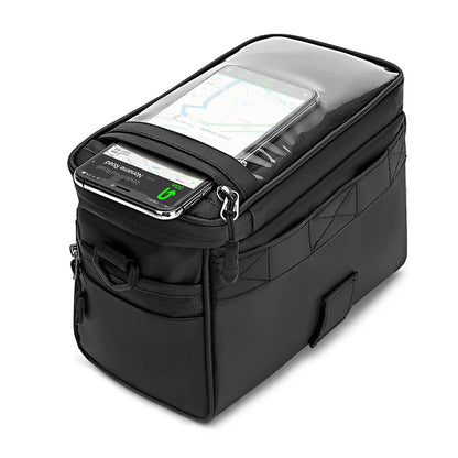 Bicycle Handlebar Bag Cycling Bike Front Tube Bag Bike Pannier Shoulder Bag Carrier Pouch Bicycle Carrying Bag