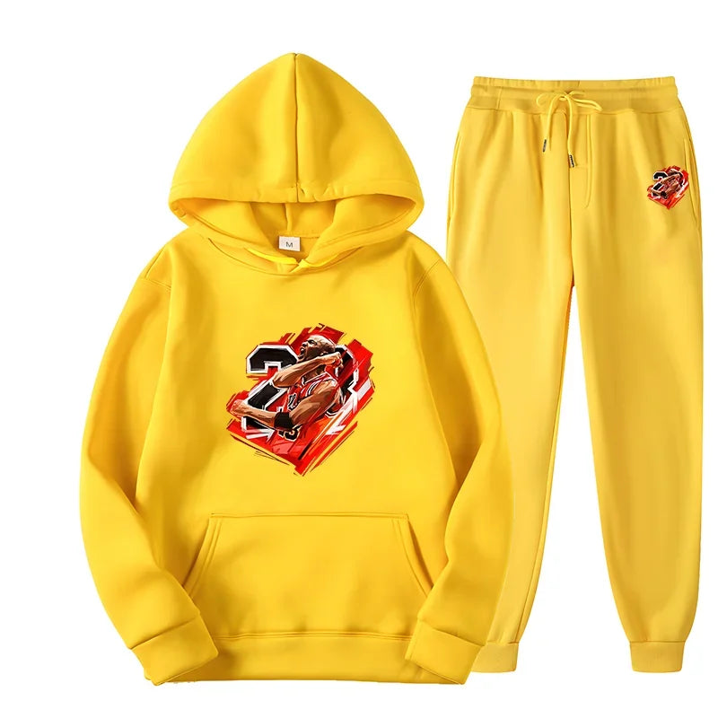 Hoodie Sets Men Tracksuit Casual Hoodies Sweatshirt 2 Piece Set Male Loose Oversized Pullover Hoody Fashion Streetwear Clothes