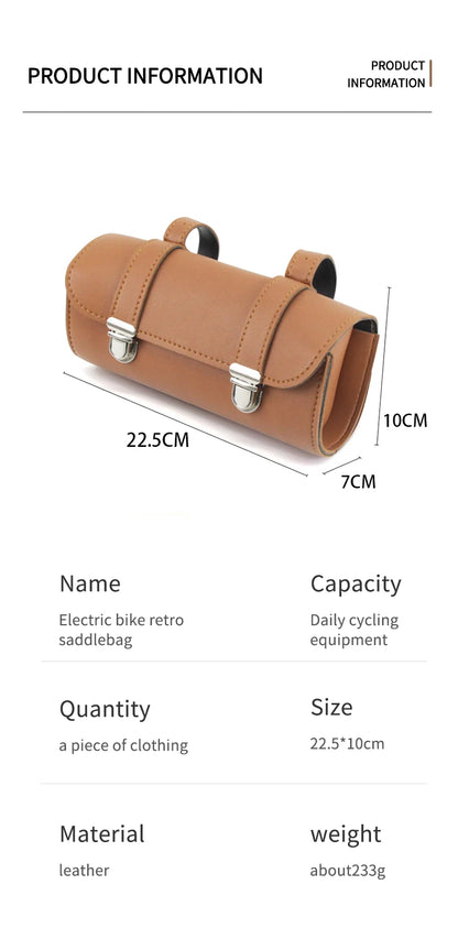 Motorcycle front end bag Mopeds retro buckle hanging bag waterproof front end bag battery car motorcycle tool bag