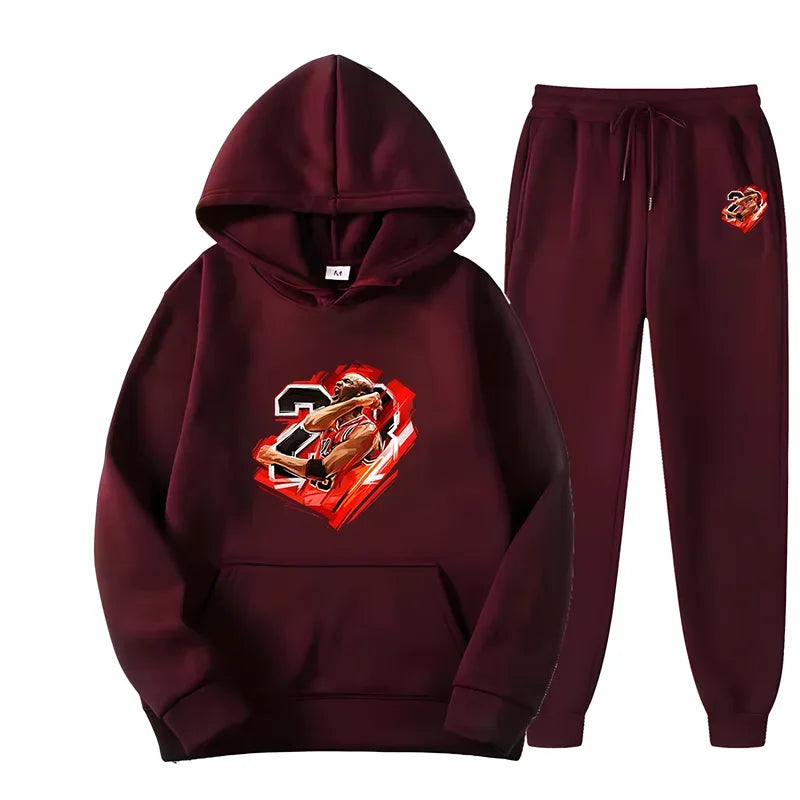 Hoodie Sets Men Tracksuit Casual Hoodies Sweatshirt 2 Piece Set Male Loose Oversized Pullover Hoody Fashion Streetwear Clothes