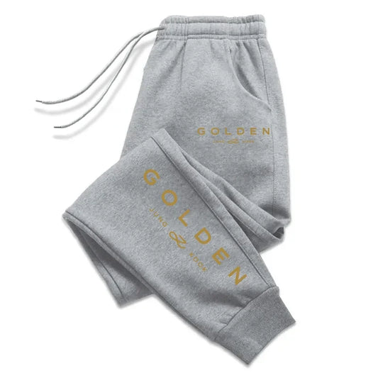 Versatile Trousers Mens Sweatpants Trend Print Running Pants Outdoors Sports Daily Casual Tracksuit Trousers Jogging Man Pants