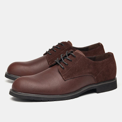 Genuine Leather Men Derby Shoes Thick Men Leather Shoes