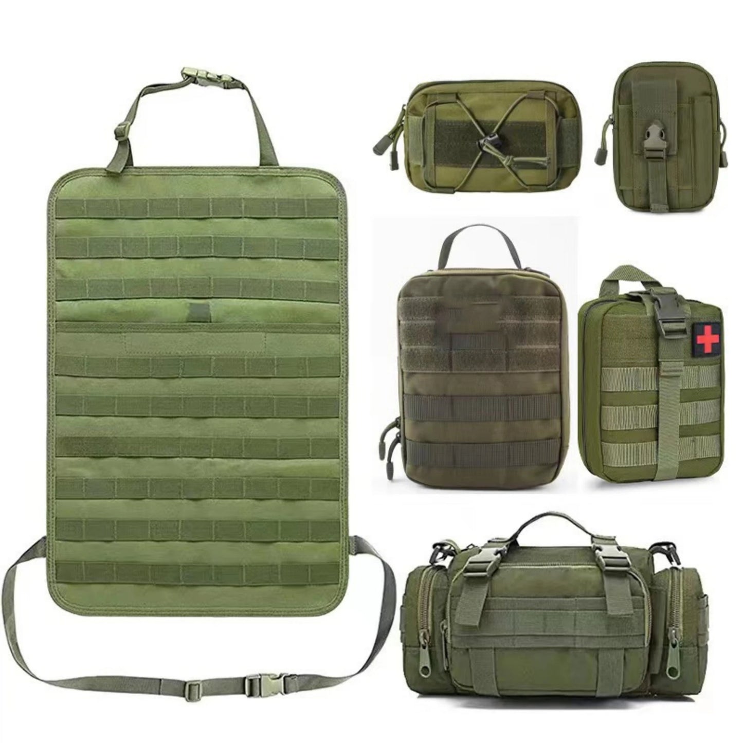 Car Backseat Hanging Bag, Tactical Accessory Organizer, Self-Driving Hunting Outdoor Storage Bag Classified Storage Bag