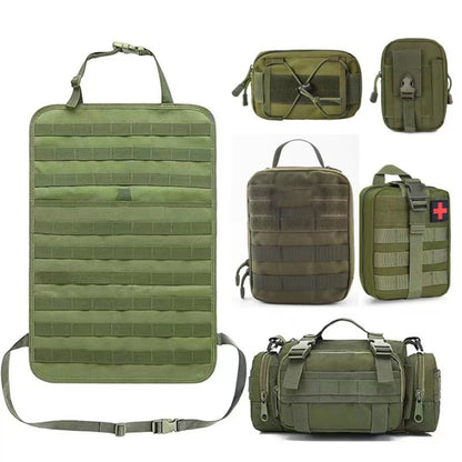 Car Backseat Hanging Bag, Tactical Accessory Organizer, Self-Driving Hunting Outdoor Storage Bag Classified Storage Bag
