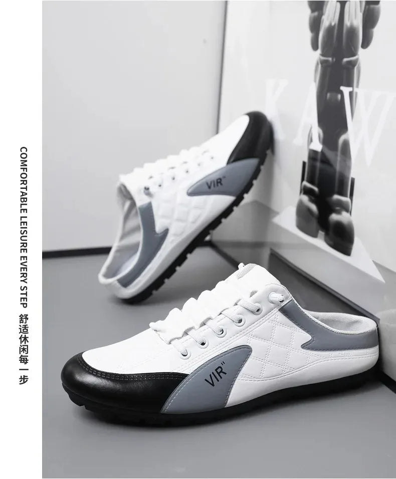 Summer Slippers for Men Trendy Men's Flat Bottom Casual Shoes Soft Sole Support Shoes Men's Sneakers Zapatos De Hombre