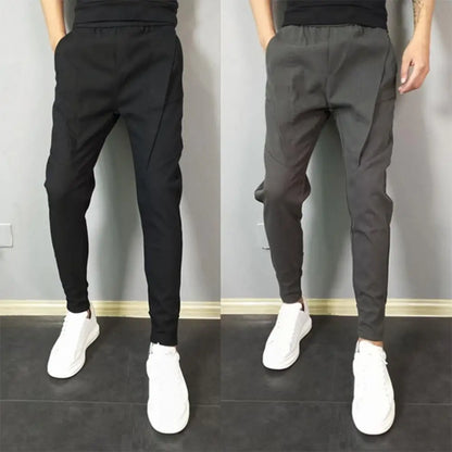 Men Trousers Solid Color Slim Fit Men's Pants New Spring Autumn Trousers Pantalone Hombre Stretch Classic Business Pants Men