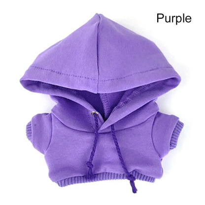Hoodies For 10cm Cotton Dolls Sweatshirt Outfits Fashion Clothes For 1/12 BJD Dolls Top For 1/11 1/12 OB11 Dolls Accessories