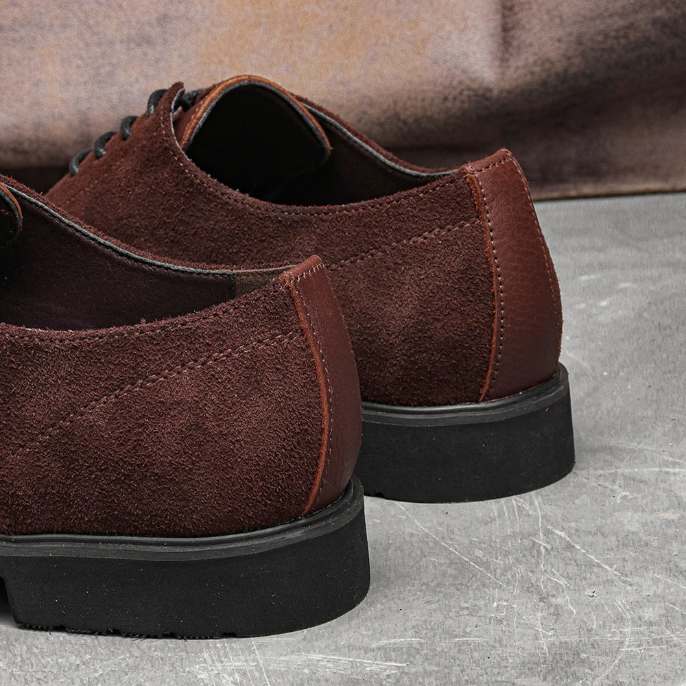 Genuine Leather Men Derby Shoes Thick Men Leather Shoes