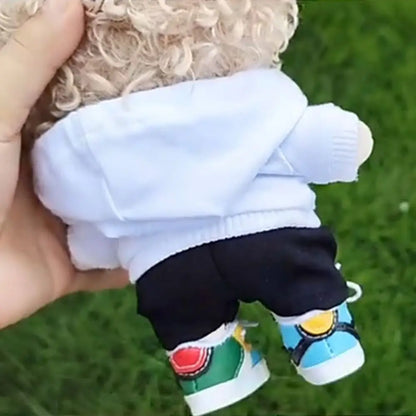 Hoodies For 10cm Cotton Dolls Sweatshirt Outfits Fashion Clothes For 1/12 BJD Dolls Top For 1/11 1/12 OB11 Dolls Accessories