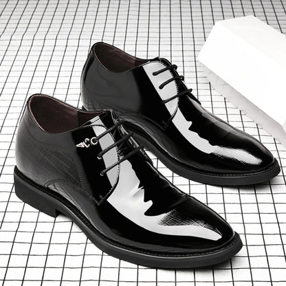 Men Heighten Formal Pointed Oxfords Suit Shoes
