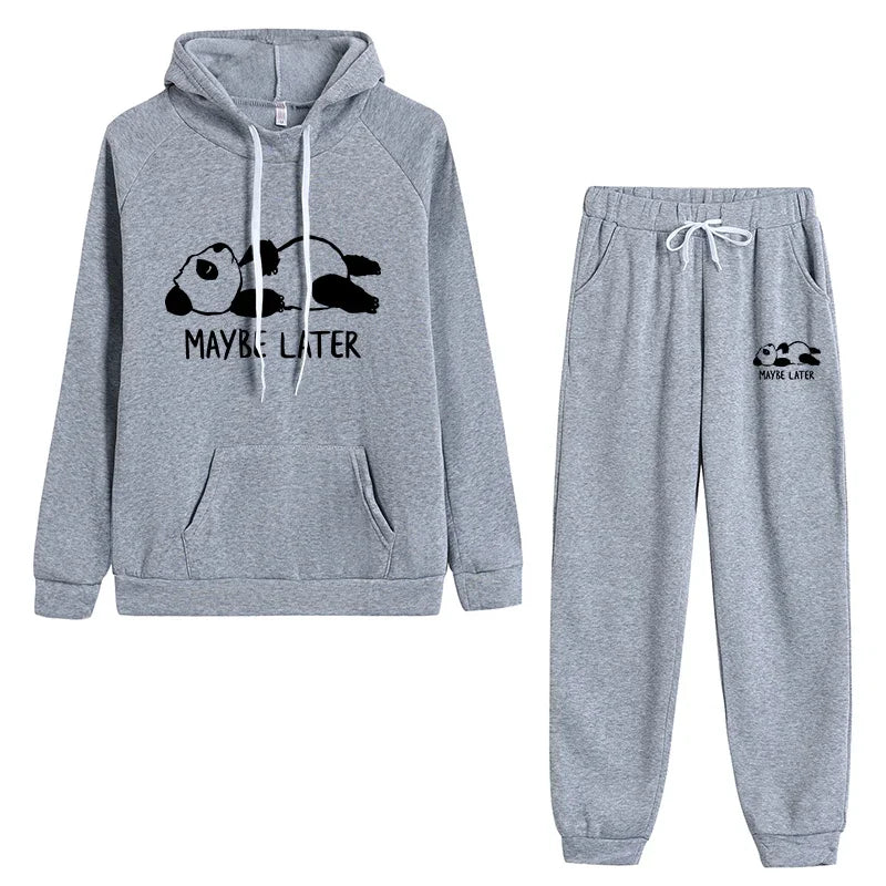 Hoodie Sports Woman Sweatshirts High Quality Fashion 2024 Daily Tracksuit Suit Casua Pant Sets Jogging Printing Women's Clothing
