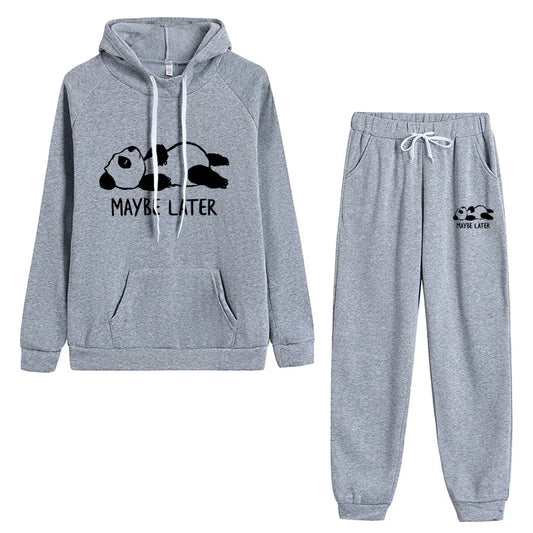 Hoodie Sports Woman Sweatshirts High Quality Fashion 2024 Daily Tracksuit Suit Casua Pant Sets Jogging Printing Women's Clothing